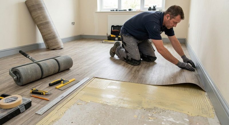 Sheet Flooring Installation