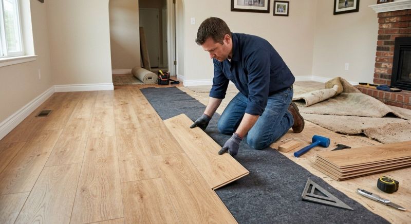 Laminate Floor Remodeling in Plymouth, MA