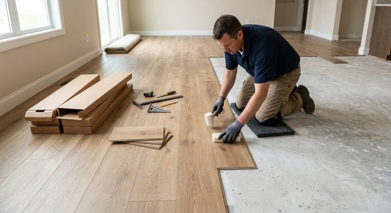 Luxury Vinyl Tile Installation in Kingston, MA