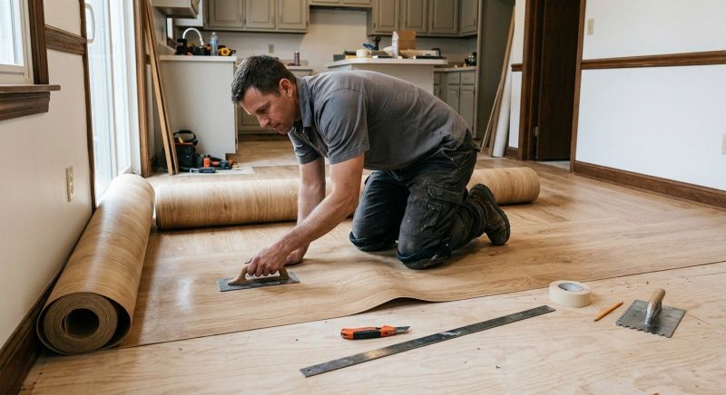 Sheet Flooring Installation in Rochester, MA