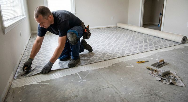Sheet Linoleum Installation in Cotuit, MA